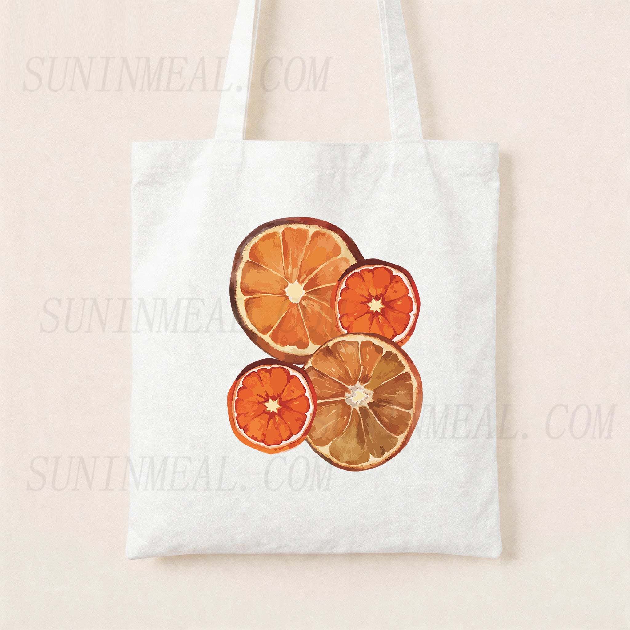 Dried Orange Slice Canvas Tote Bag