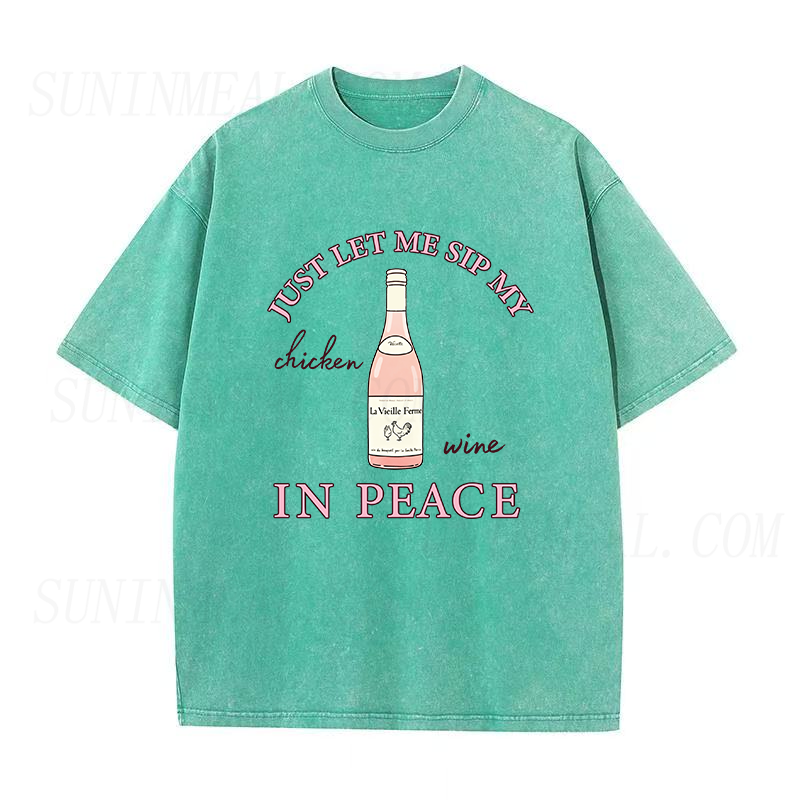 just let me sip my chicken wine in peace Unisex Tee