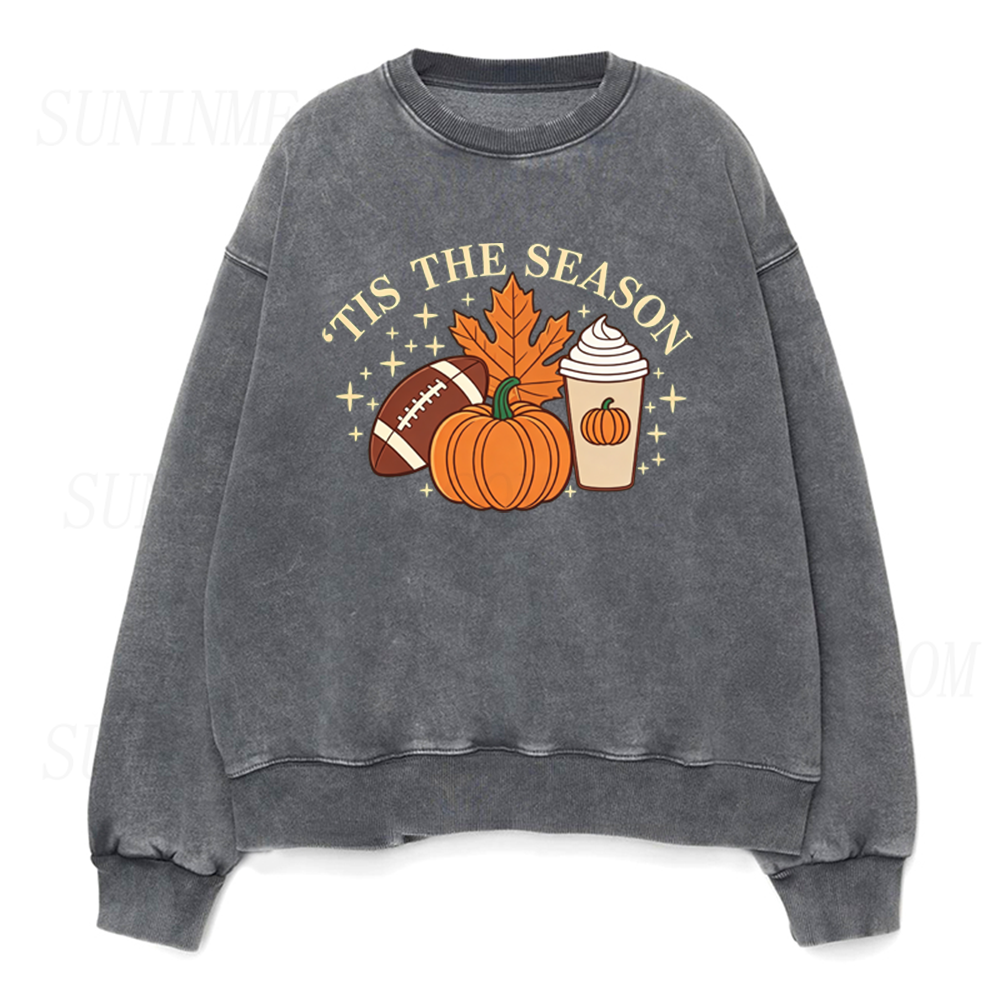 Tis The Season Pumpkin Spice Latte Unisex Crewneck Sweatshirt