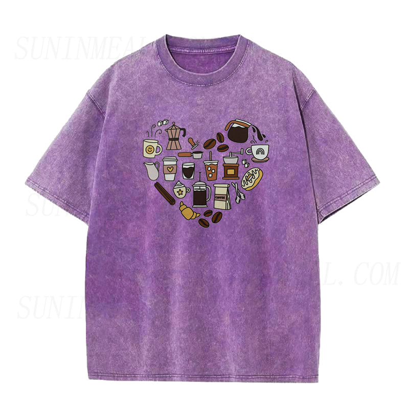 Coffee Heart Unisex Tee