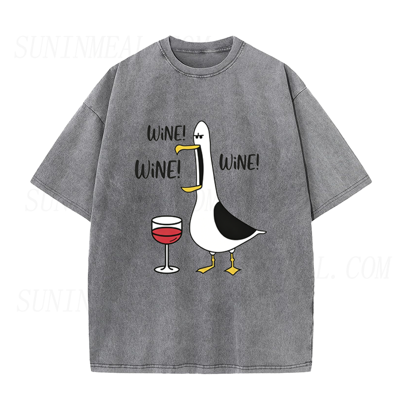 Wine Obsessed Seagull Unisex Tee
