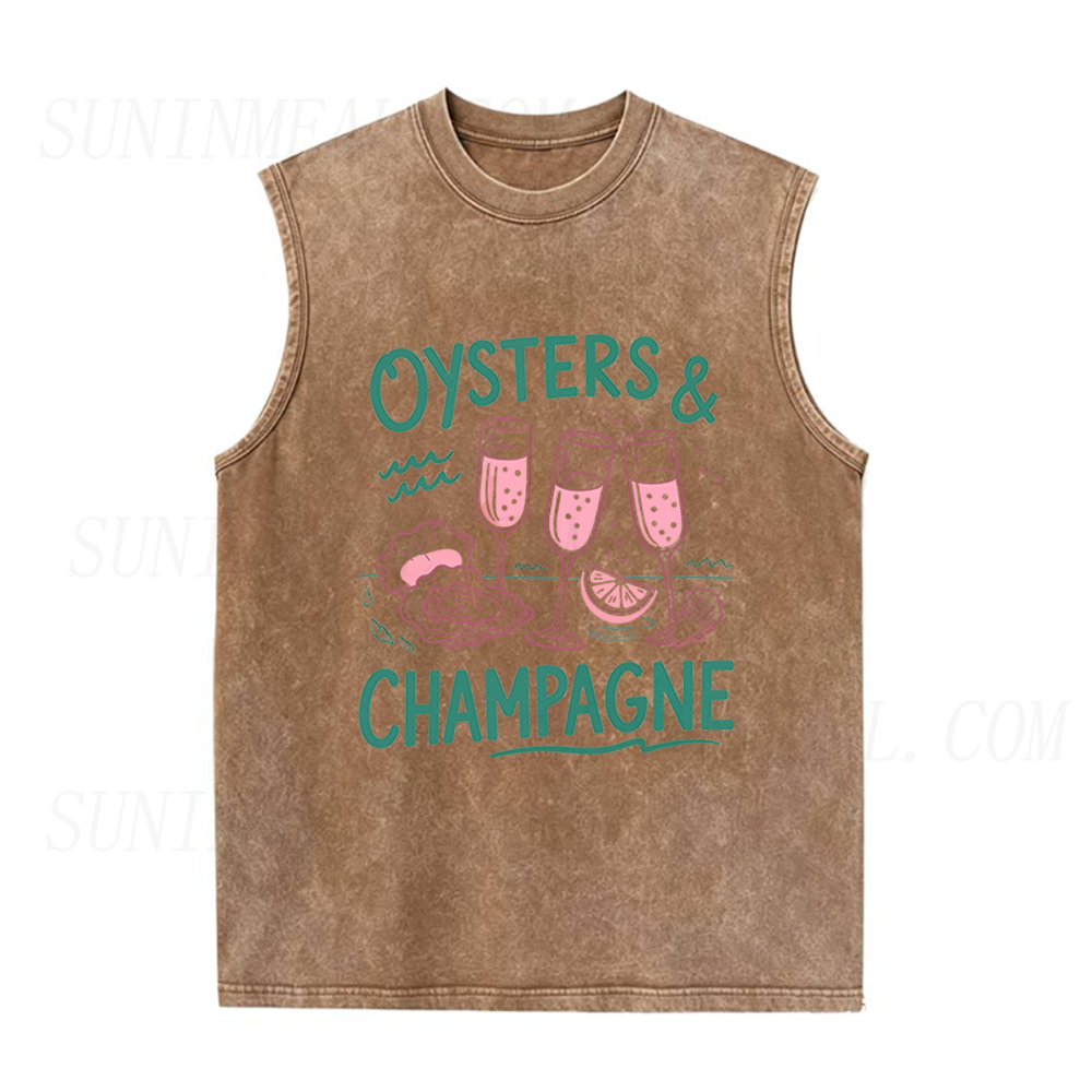 Oysters and Champagne Unisex Tank Top