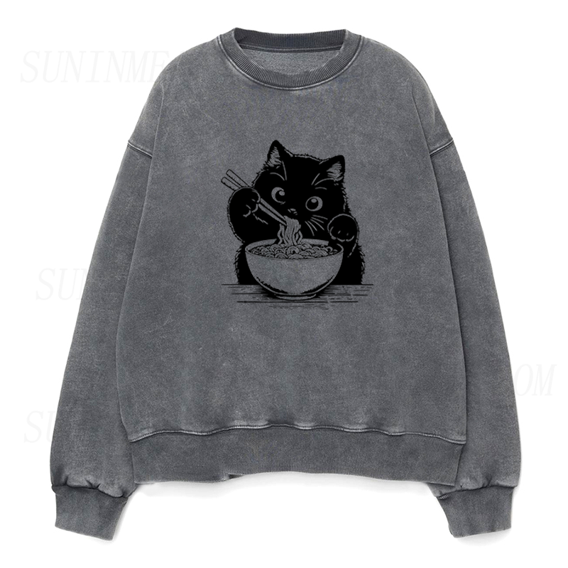 Ramen Cat Unisex Crewneck Sweatshirt