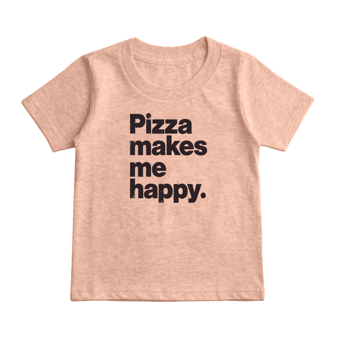 ピザは私を幸せにするキッズTシャツ