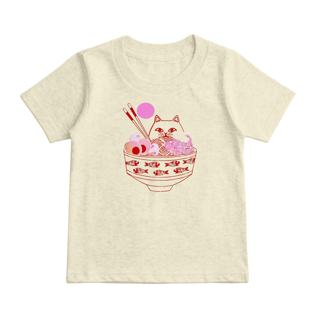 キャットヌードル キッズTシャツ