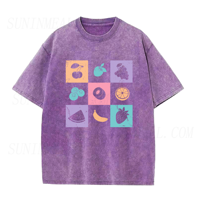 Vintage Fruit Grid Unisex Tee