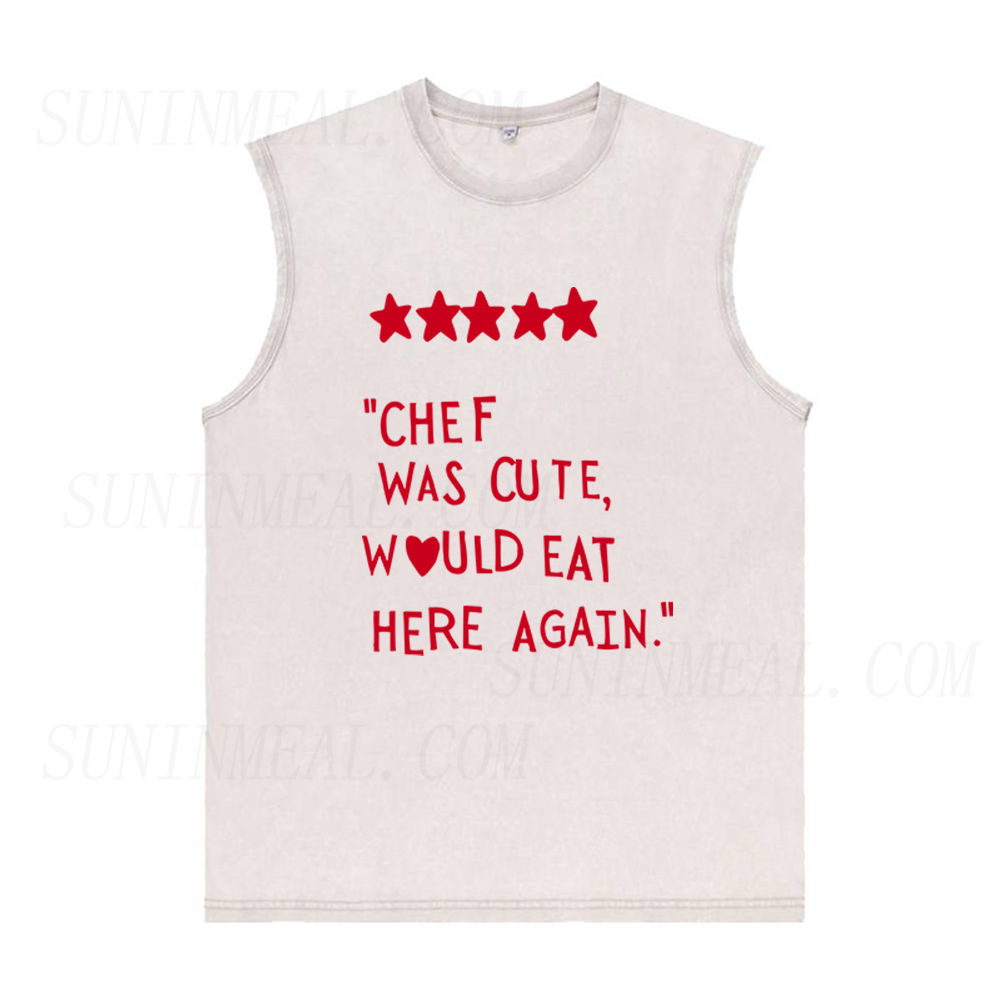 Chef Was Cute Unisex Tank Top