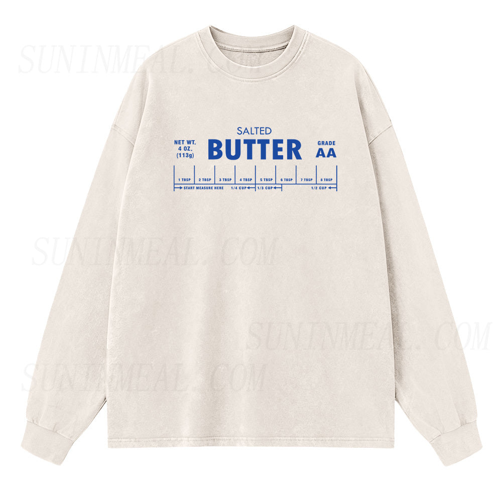 Salted Butter Long Sleeve Unisex Tee