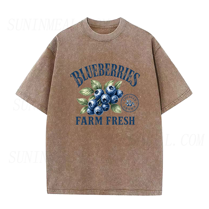 Blueberries Farm Fresh Unisex Tee