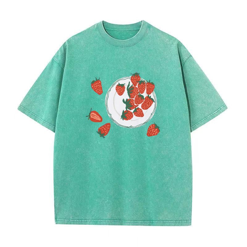 plate Strawberry Unisex Tee
