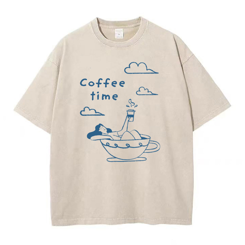 コーヒータイム ユニセックスTシャツ