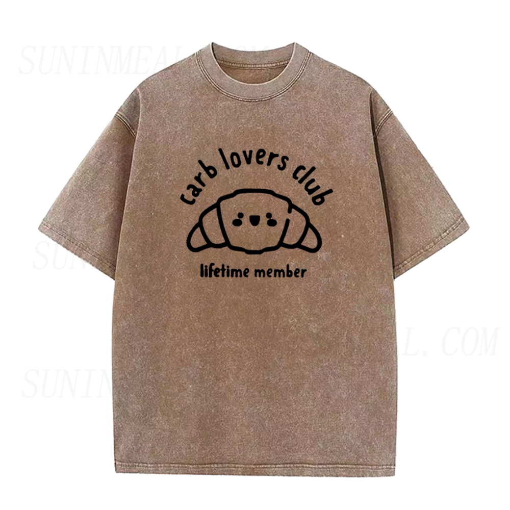 Carb Lovers Club Lifetime Member Croissant Unisex Tee