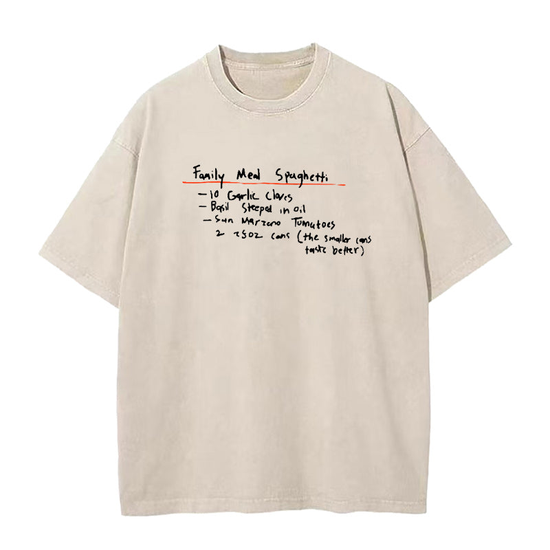 Family Meal Spaghetti Unisex Tee