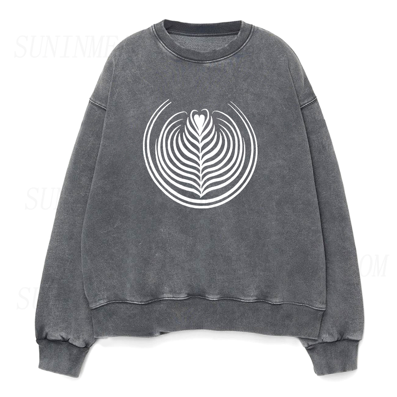 coffee latte art Unisex Crewneck Sweatshirt