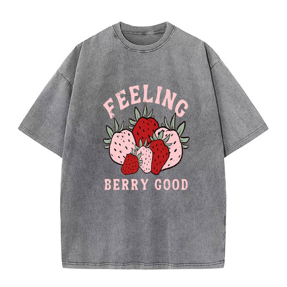 フィーリングベリーグッド ストロベリー ユニセックスTシャツ