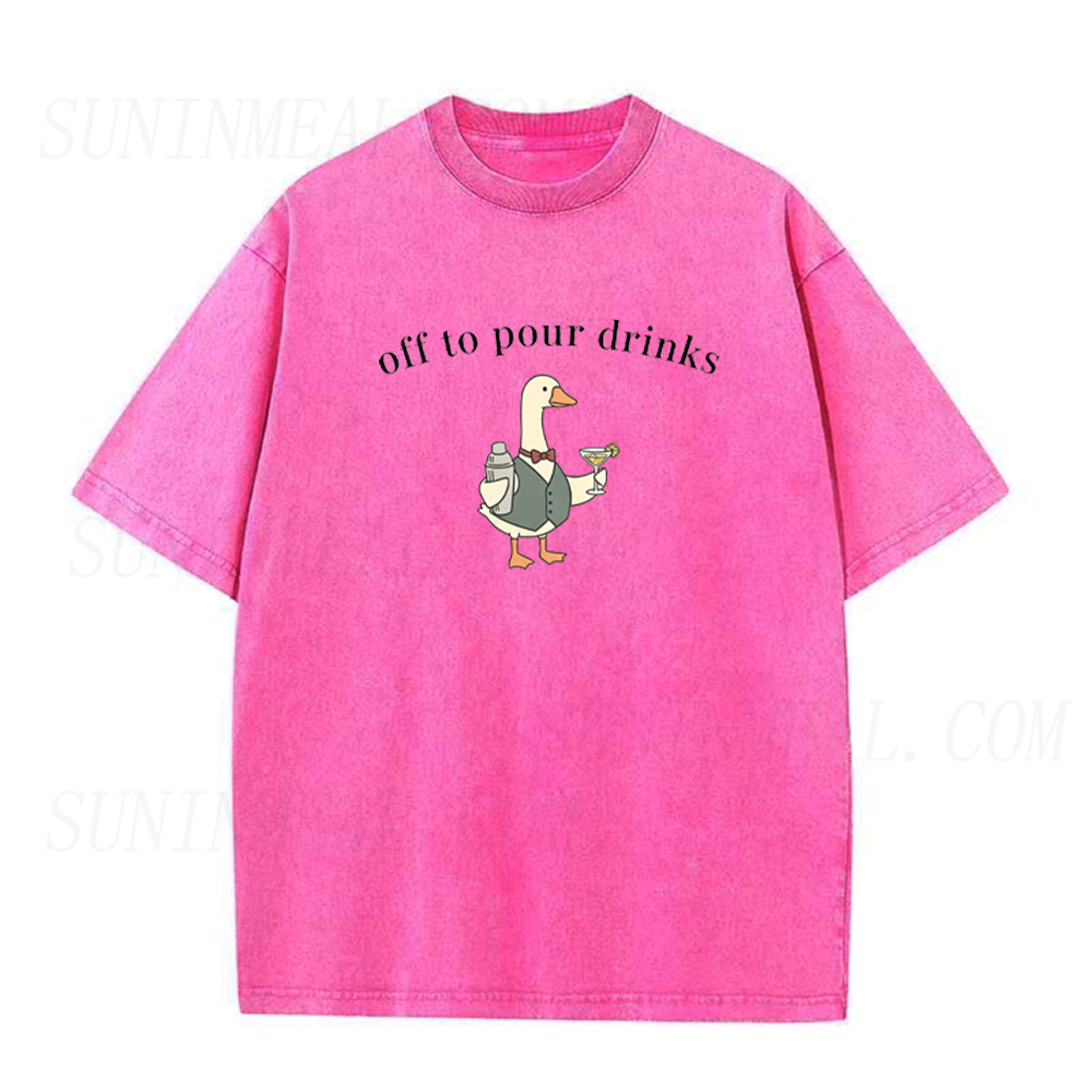 Funny Bartender Goose Unisex Tee