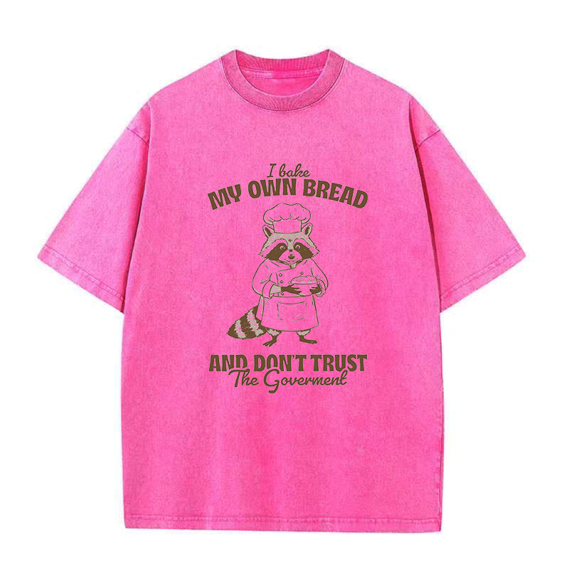Bake My Own Bread Raccoon Unisex Tee