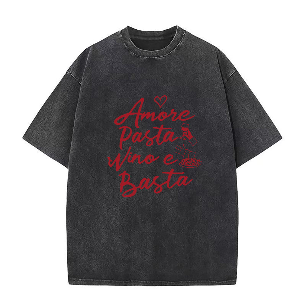 Amore Pasta Vino e Basta Unisex Tee