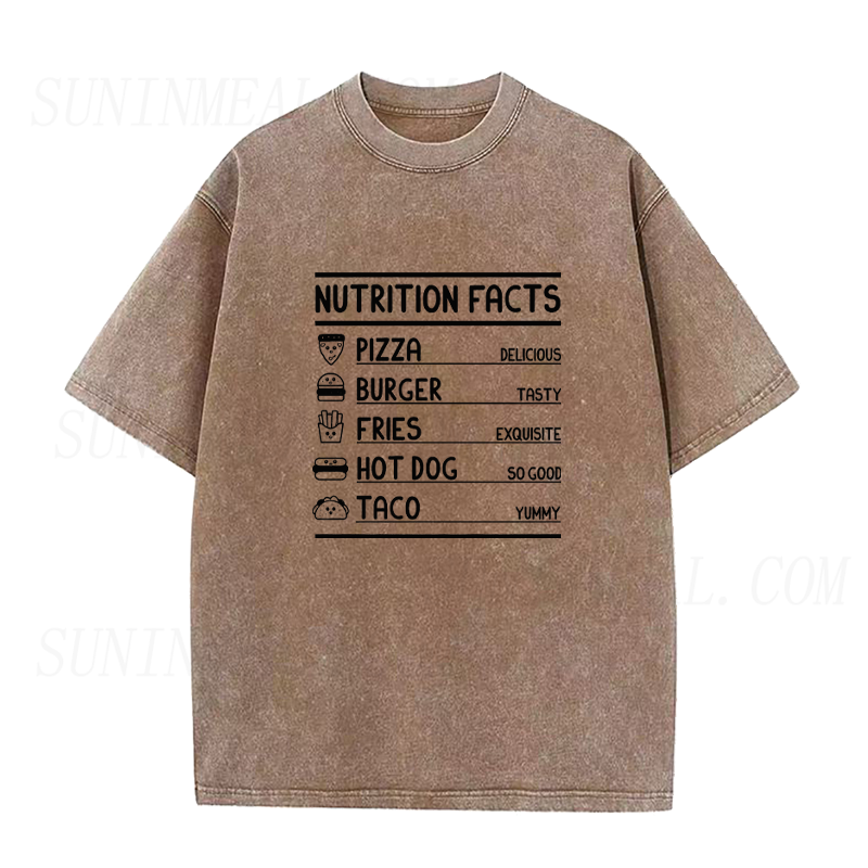 Comfort Food Nutrition Label Unisex Tee