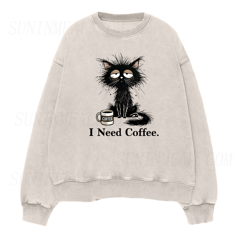 I Need Coffee Unisex Crewneck Sweatshirt