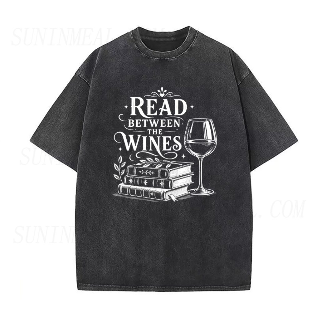 Read Between The Wines Book And Wine Lover Unisex Tee