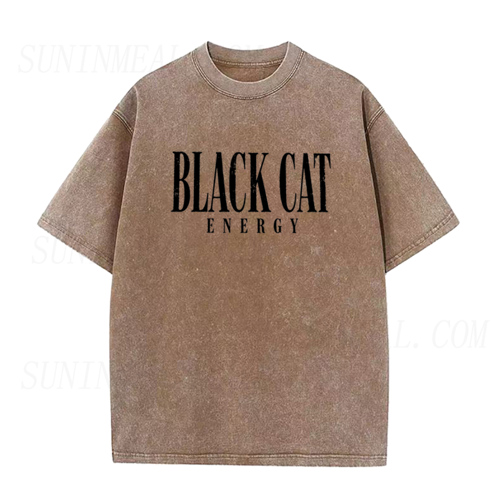Black Cat Energy Halloween Unisex Tee