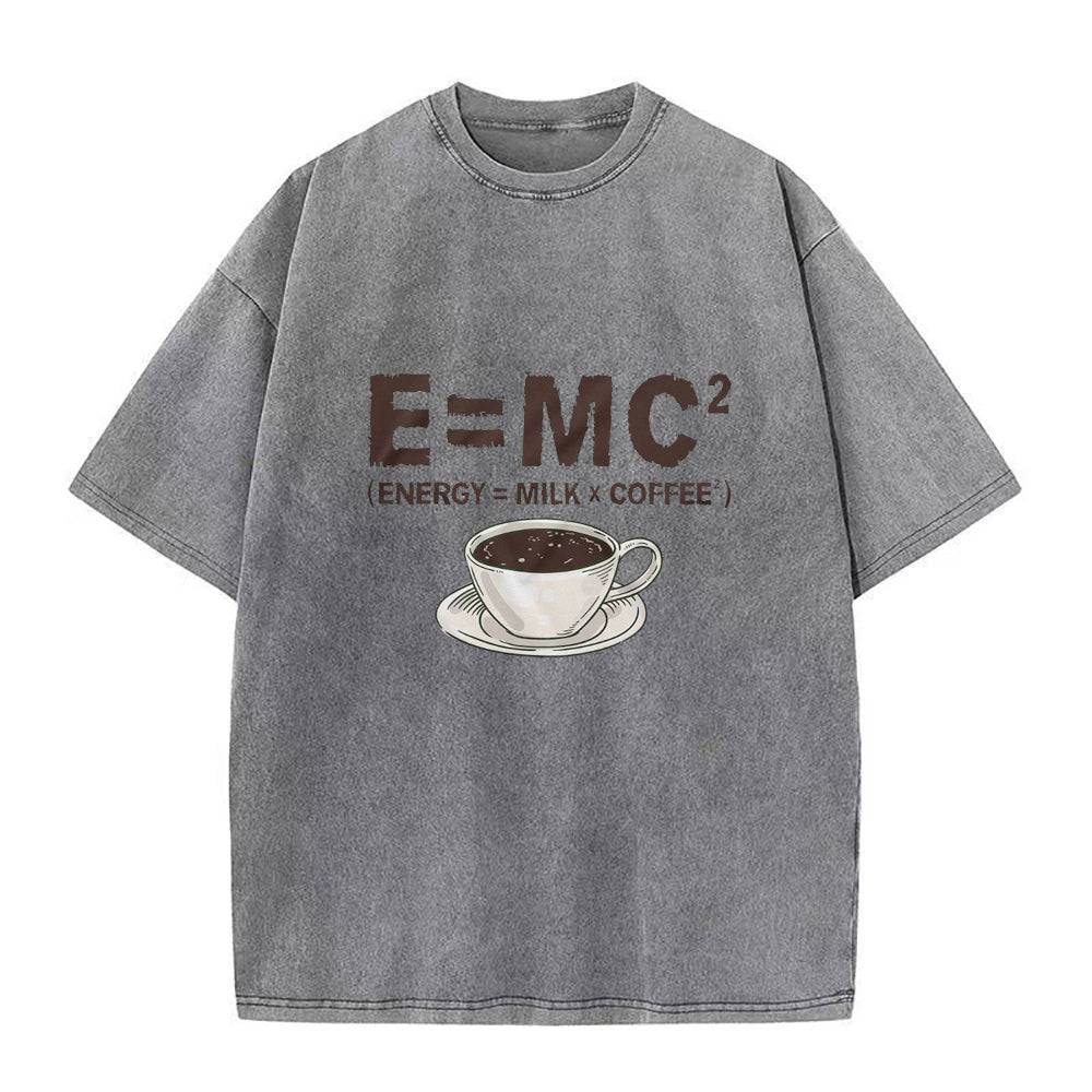 energy equivalence milk X coffee2   E = mc2 Unisex Tee