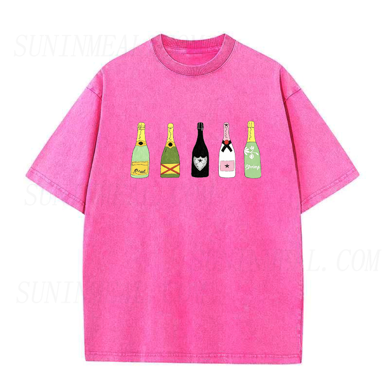Champagne Bottle Unisex Tee