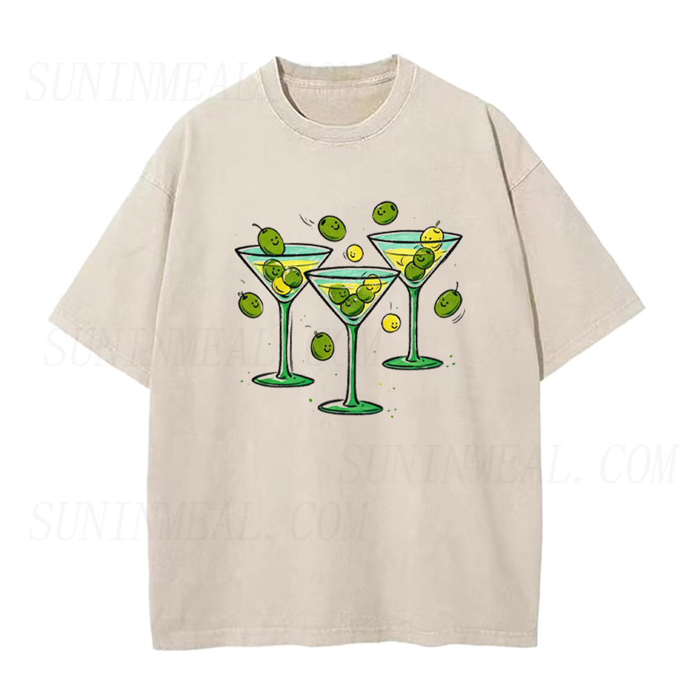 Happy Olive Martini Party Unisex Tee