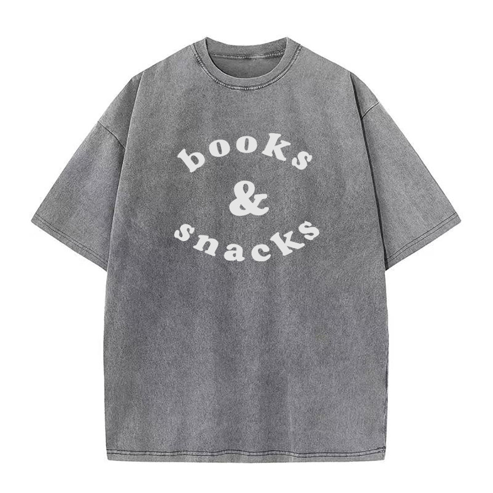 Books & Snacks Unisex Tee