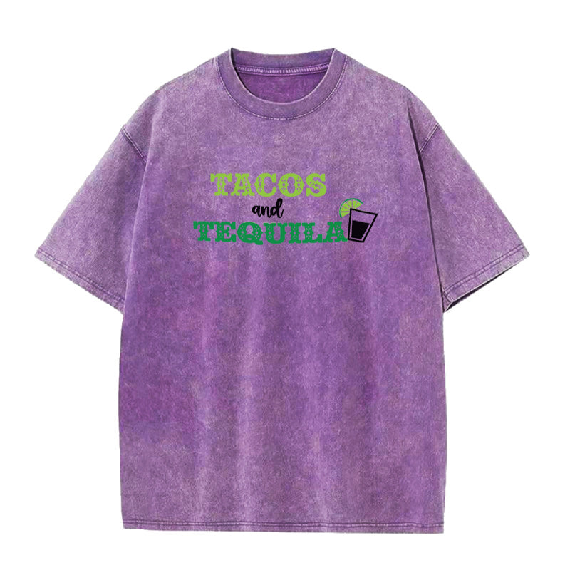 Tacos and Tequila Unisex Tee