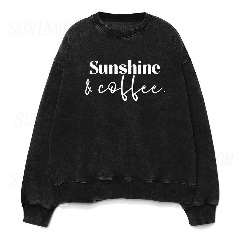 Sunshine and Coffee Unisex Crewneck Sweatshirt