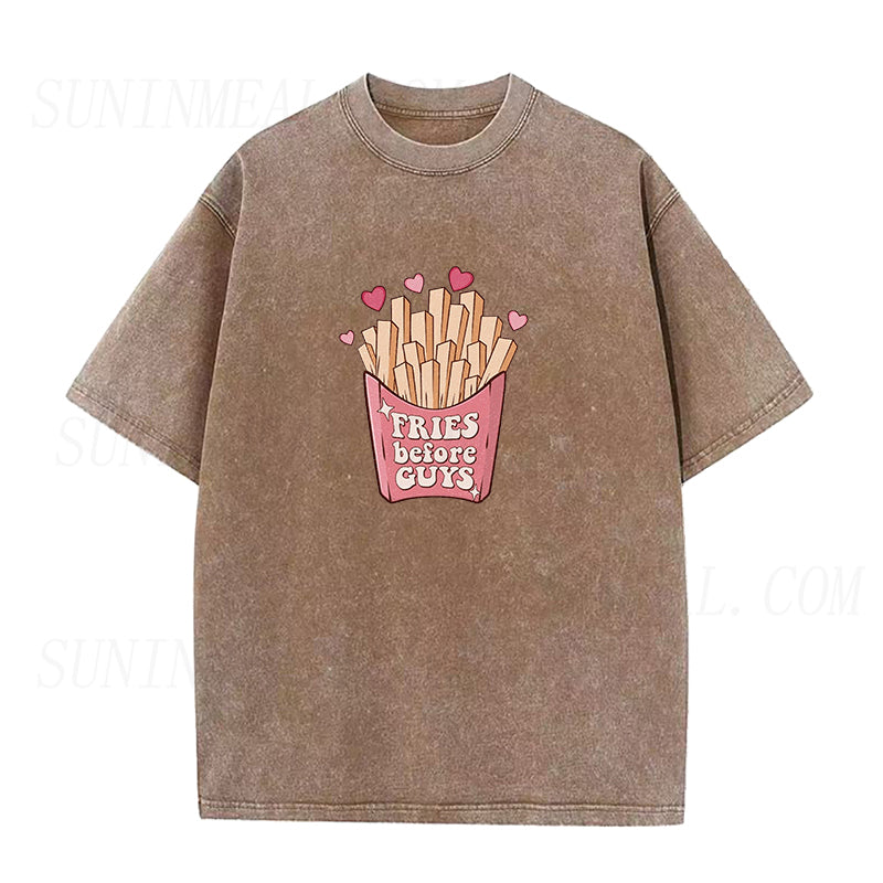 Fries Before Guys Unisex Tee