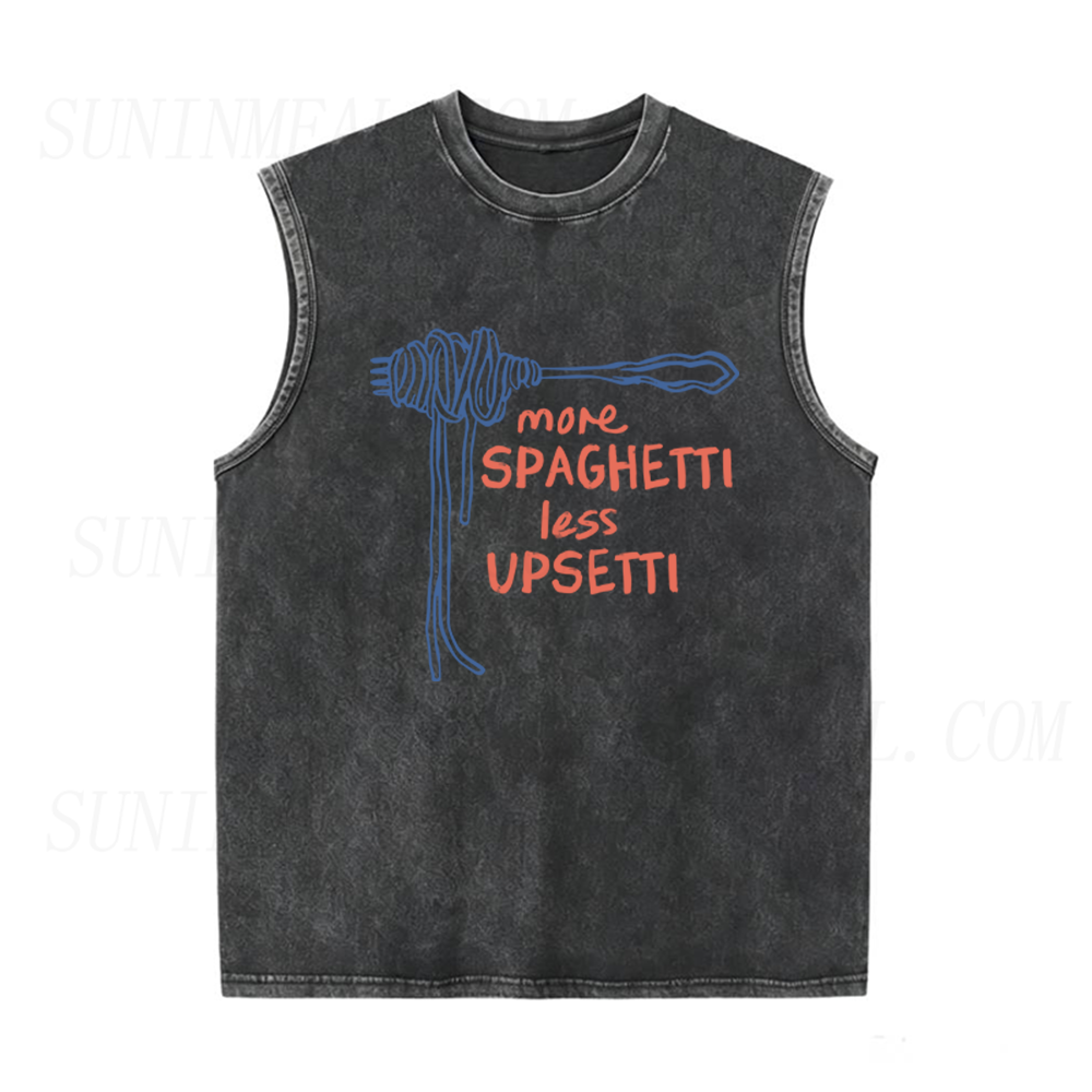 More Spaghetti Less Upsetti Unisex Tank Top