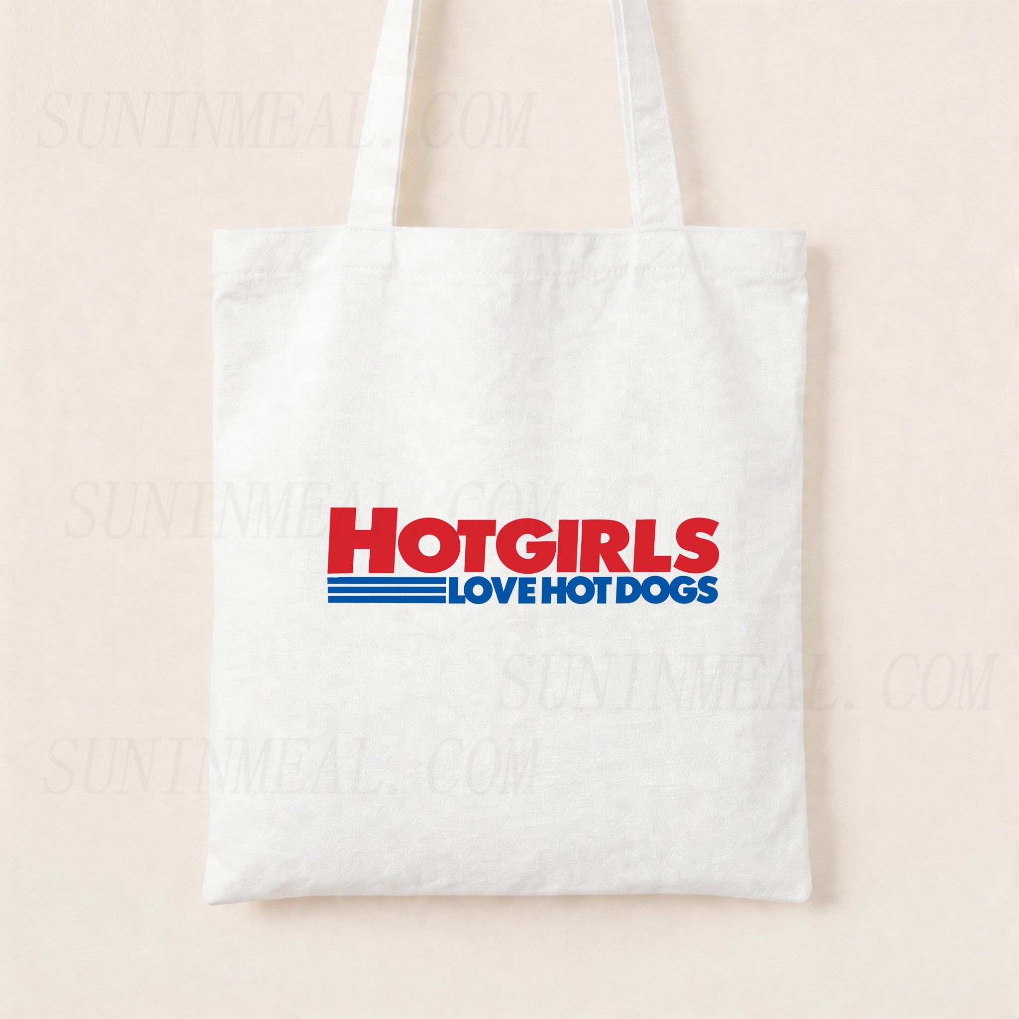 Hot Girls Love Hot Dogs Canvas Tote Bag