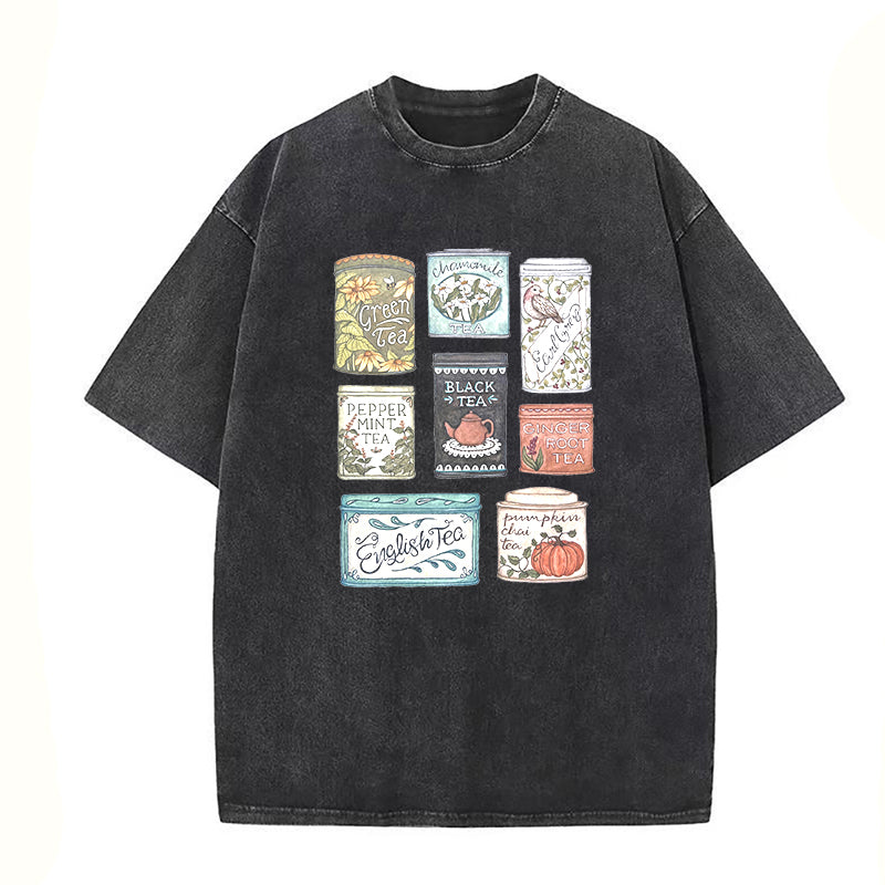 Vintage Tea Tins Unisex Tee