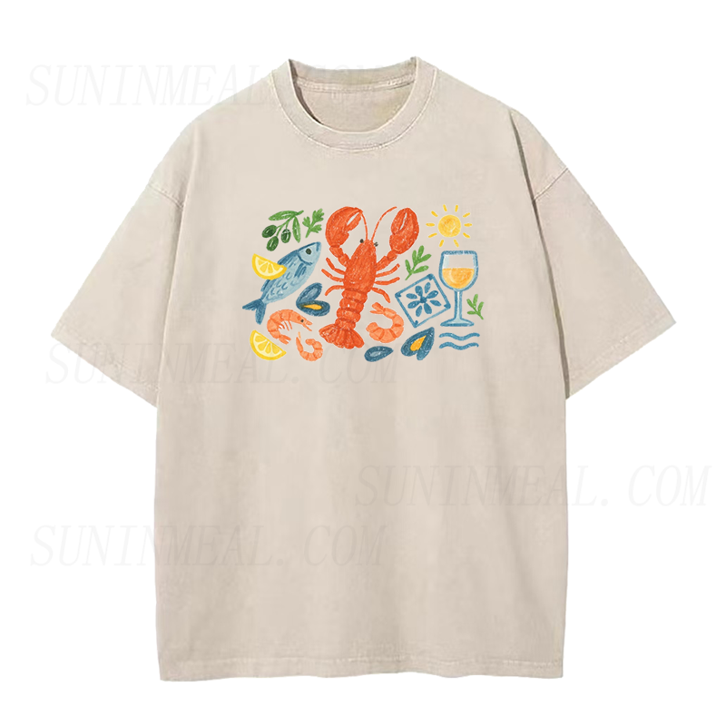 Italian Coastal Seafood Unisex Tee