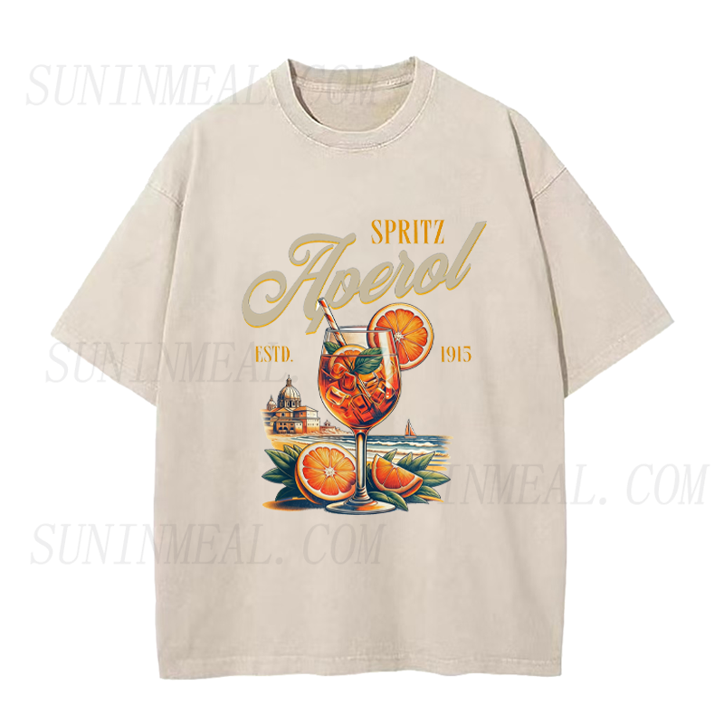 Aperol Cocktail Italian Spritz Unisex Tee