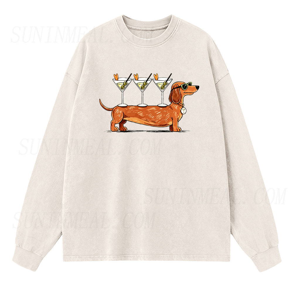 Weenies & Martinis Long Sleeve Unisex Tee