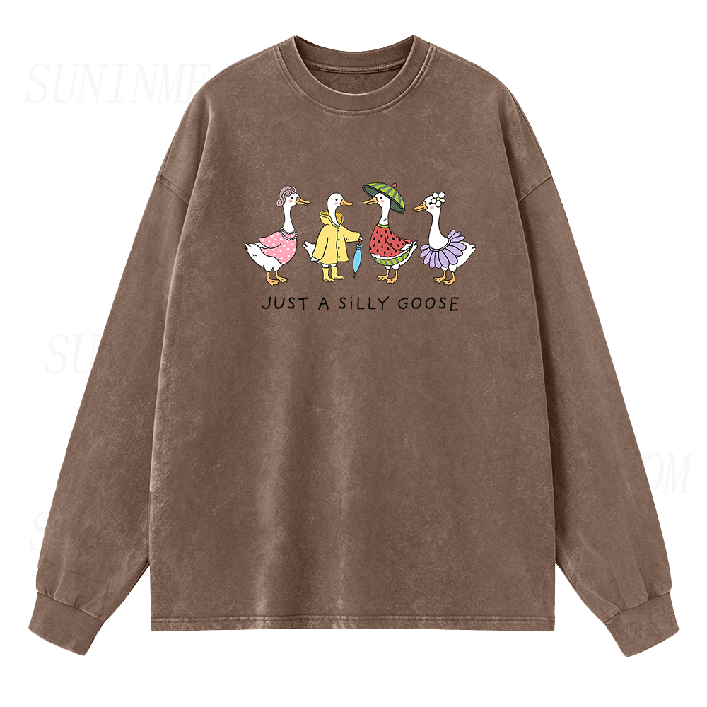 Just A Silly Goose Long Sleeve Unisex Tee