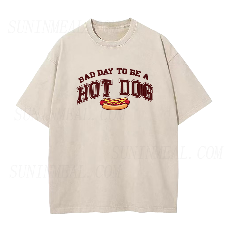 Bad Day To Be A Hot Dog Unisex Tee