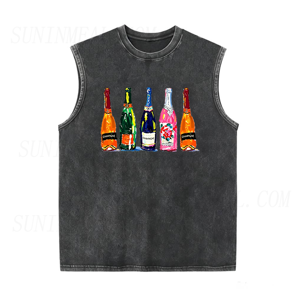 Champagne Bottles Unisex Tank Top