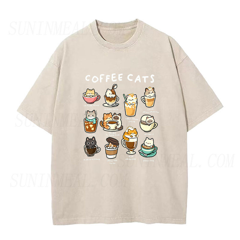 Coffee Cats Unisex Tee