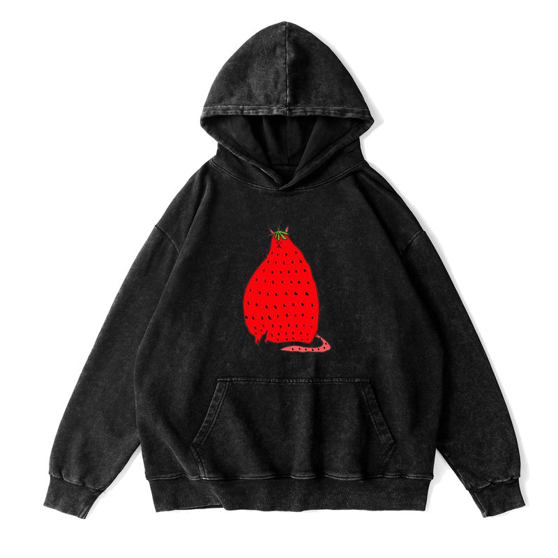 Strawberry Cat Unisex Hoodie