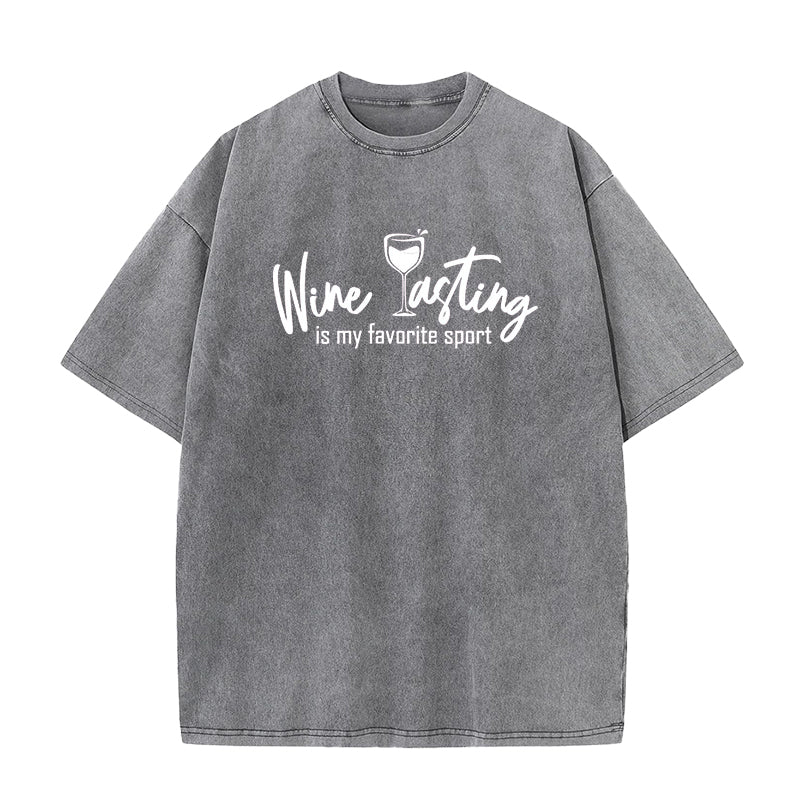 Wine tasting is my favorite sport Unisex Tee