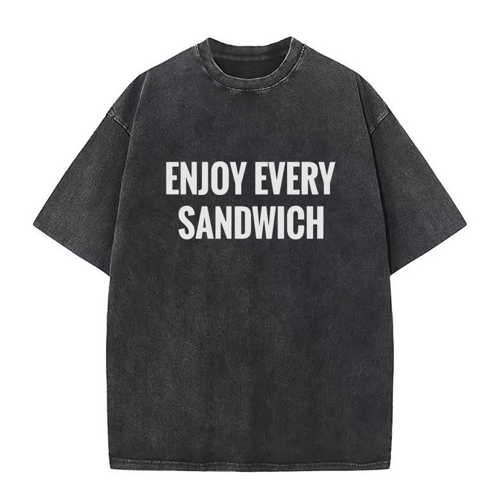 サンドイッチユニセックスTシャツをお楽しみください
