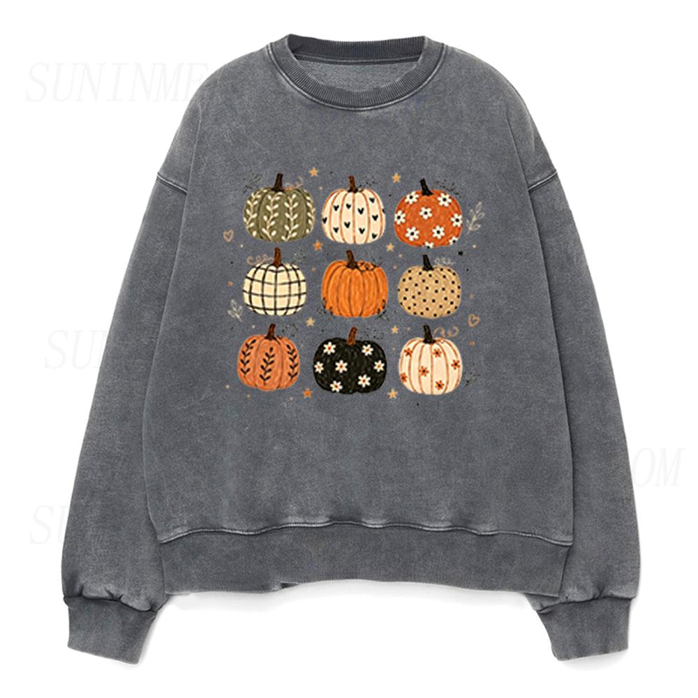 Boho Pumpkin Unisex Crewneck Sweatshirt