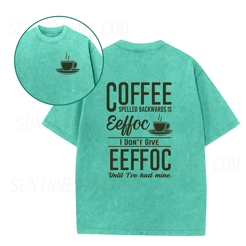 EEFFOC Coffee Spelled Backwards Unisex Tee