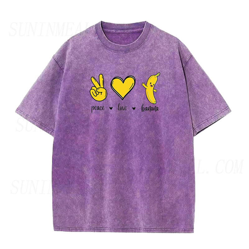 Peace Love Banana Unisex Tee