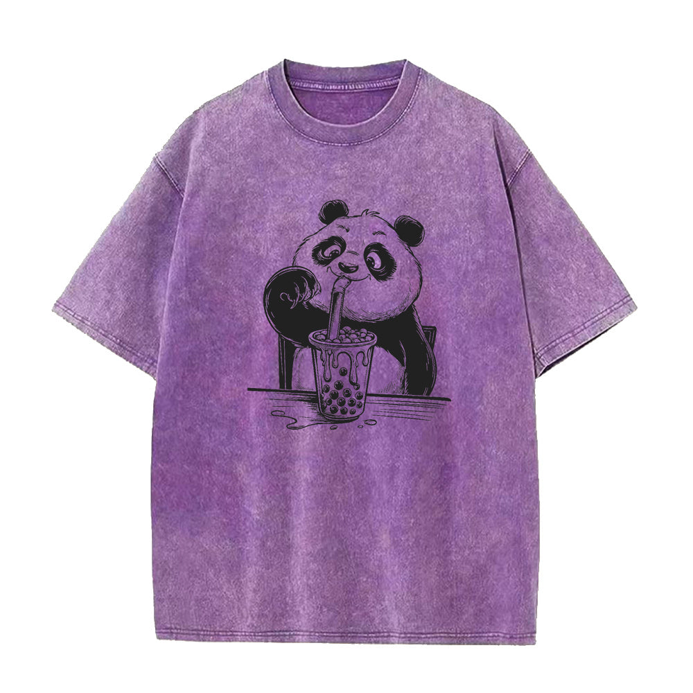 panda boba tea Unisex Tee